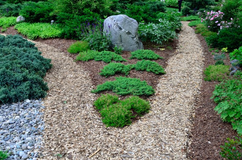 Mulched Cypress Garden